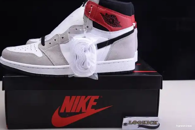 HYPE Grey OG Light 555088-126 Air 1 High Jordan Smoke 0619